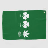 Grappig feest voor jongens op St. Patrick's Golfhanddoek (Horizontaal)