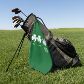 Grappig feest voor jongens op St. Patrick's Golfhanddoek (Groen)