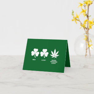 Grappig feest voor jongens op St. Patrick's  Kaart