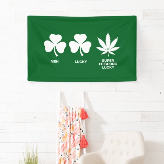 Grappig feest voor jongens op St. Patrick's Spandoek (Insitu)