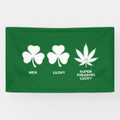 Grappig feest voor jongens op St. Patrick's Spandoek (Horizontaal)
