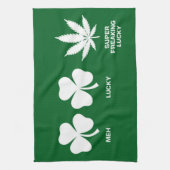 Grappig feest voor jongens op St. Patrick's Theedoek (Verticaal)