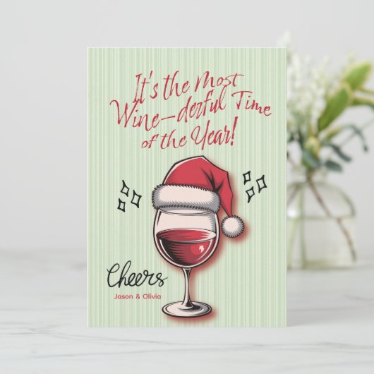 Grappig Feestdagenkaart (Staand voorkant)