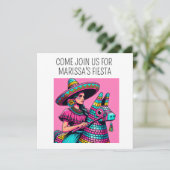 Grappig Feestelijk Fun Feest Pinata Kleurrijk Pop Kaart (Staand voorkant)