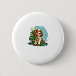 Grappig Feestelijk Hondenkostuum met versierde Ker Ronde Button 5,7 Cm