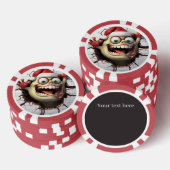 Grappig feestelijk Kerstmis 3dee monster Poker Chips (Opstapeling)
