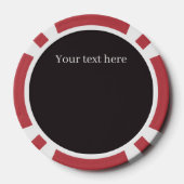 Grappig feestelijk Kerstmis 3dee monster Poker Chips (Achterkant)