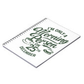 Grappig feestelijk Notitieboek (Linkerzijde)