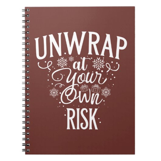 Grappig feestelijk Notitieboek (Voorkant)