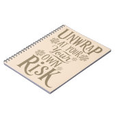 Grappig feestelijk Notitieboek (Linkerzijde)