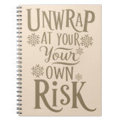 Grappig feestelijk Notitieboek (Voorkant)