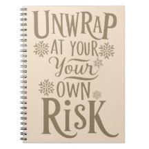 Grappig feestelijk Notitieboek