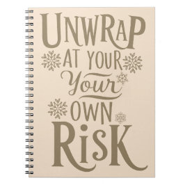 Grappig feestelijk Notitieboek