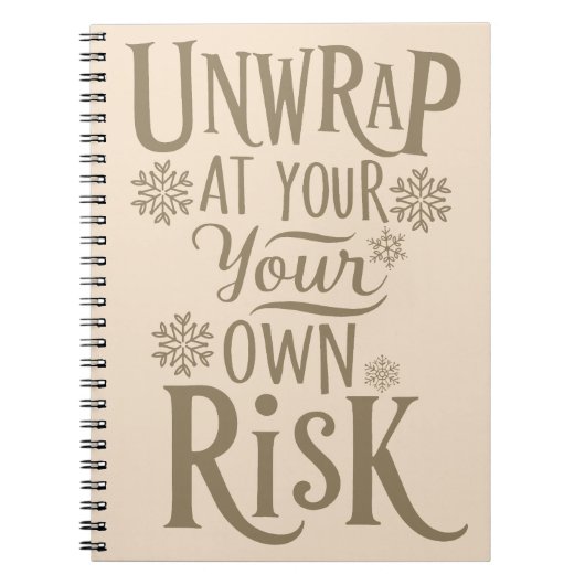 Grappig feestelijk Notitieboek (Voorkant)