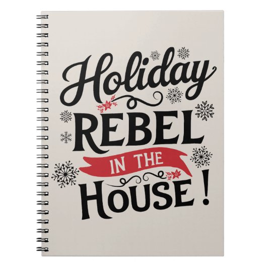 Grappig feestelijk Notitieboek (Voorkant)