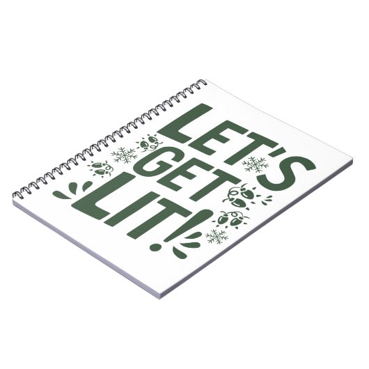 Grappig feestelijk Notitieboek (Linkerzijde)