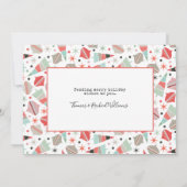 Grappig feestelijk stel met Kerstmis Feestdagenkaart (Achterkant)