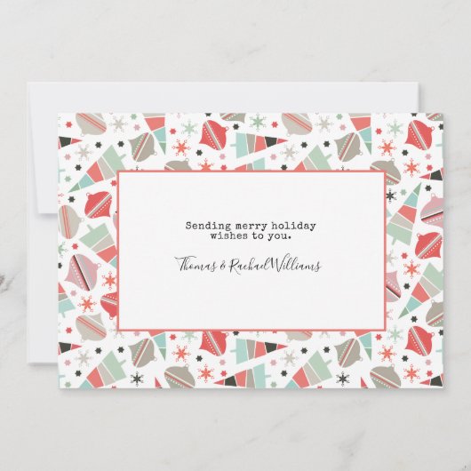 Grappig feestelijk stel met Kerstmis Feestdagenkaart (Achterkant)