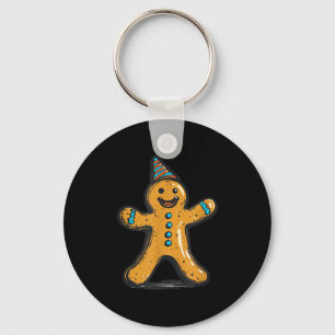 Grappig feesten peperkoek man met partij Pet koste Sleutelhanger