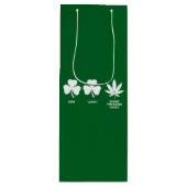 Grappig feestje voor jongens op St. Patrick's Wijn Cadeautas (Voorkant)