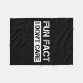 Grappig Feit Dat Me Niet Kan Schelen Motiverende C Fleece Deken (Voorkant (Horizontaal))