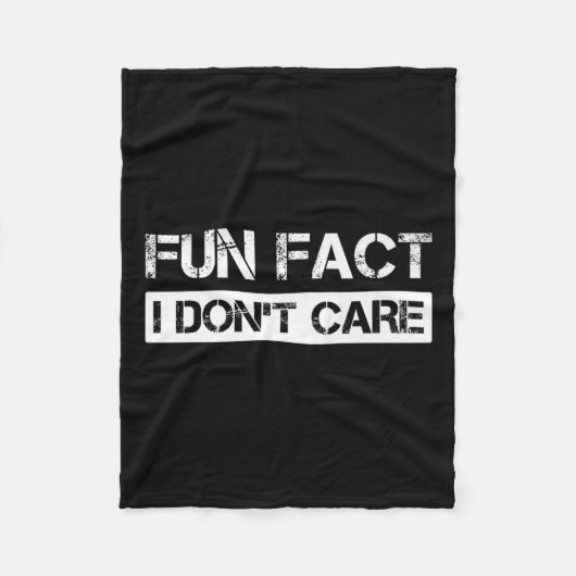 Grappig Feit Dat Me Niet Kan Schelen Motiverende C Fleece Deken (Voorkant)