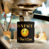 Grappig feitje, het kan me niet schelen koffiemok