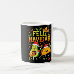 Grappig Feliz Navidad Avocado Tacos Mexicaans Kers Koffiemok