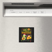 Grappig Feliz Navidad Avocado Tacos Mexicaans Kers Magneet (Insitu (Vaatwasser))