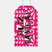 Grappig feliz navidad cadeaulabel (Voorkant)