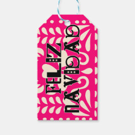 Grappig feliz navidad cadeaulabel