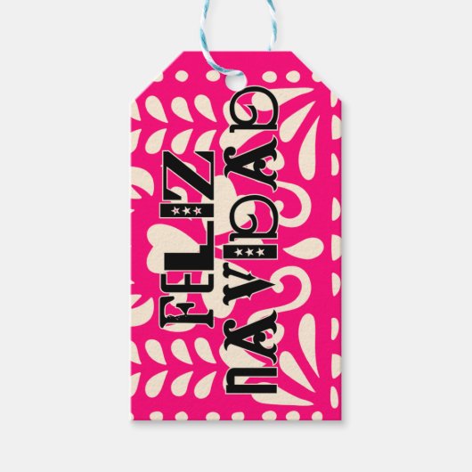 Grappig feliz navidad cadeaulabel (Voorkant)