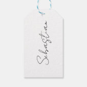 Grappig feliz navidad cadeaulabel (Achterkant)
