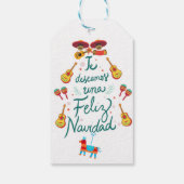 Grappig feliz navidad cadeaulabel (Achterkant)