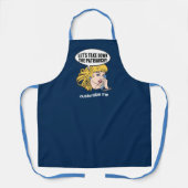 Grappig Feminist Laten we de patriarchie omlaag ha Schort (Voorkant)