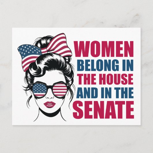 Grappig feministisch citaat Politieke Amerikaanse  Briefkaart (Voorkant)
