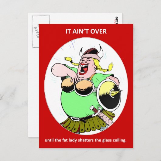 Grappig feministisch Motivatie citaat dat het niet Briefkaart (Voorkant / Achterkant)