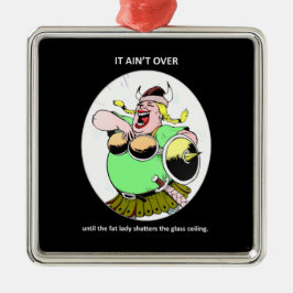 Grappig feministisch Motivatie citaat dat het niet Metalen Ornament