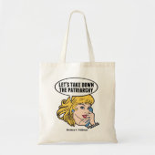 Grappig Feministisch vrouwenrechtenmonogram Tote Bag (Voorkant)