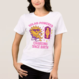 Grappig Feministisch Zonne-energie T-shirt - Charg