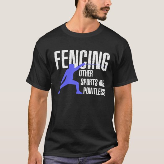 Grappig Fencing T-Shirt - Zwaardmanschap T-shirt - (Voorkant)