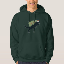 Grappig Festieve Dino Kerstmis Hoodie