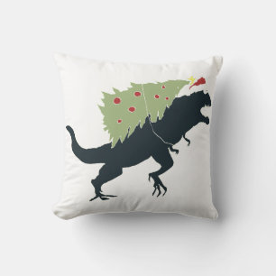Grappig Festieve Dino Kerstmis Kussen