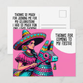 Grappig Festival Feest Pinata Feest Dank Je Briefkaart (Voorkant / Achterkant)
