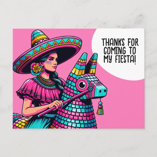 Grappig Festival Feest Pinata Feest Dank Je Briefkaart (Voorkant)