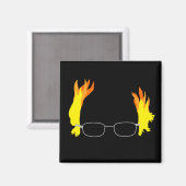 Grappig Fiery Hair Bernie Sanders Magneet (Voorkant / Achterkant)