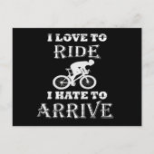 Grappig fietsen briefkaart (Voorkant)