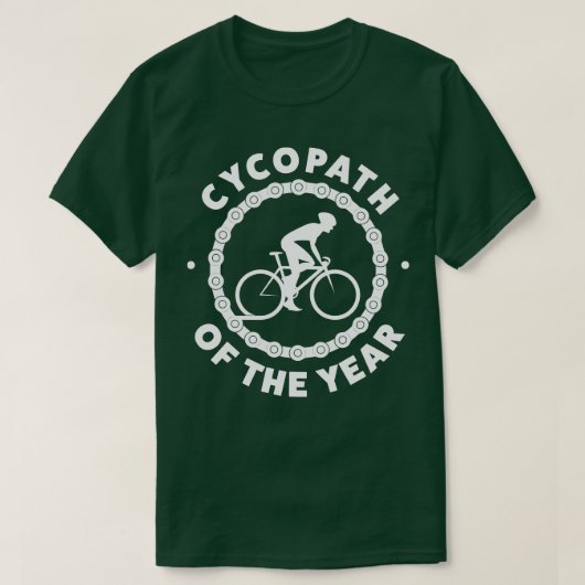 Grappig Fietsen Cycopaat van het Jaar Fietsen Rijd T-shirt (Design voorkant)