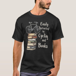 Grappig Fietsen en boeken Liefhebber Quote T-shirt