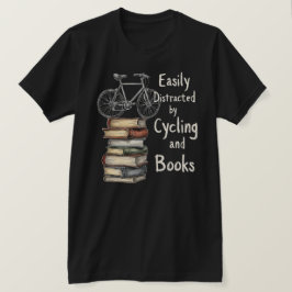 Grappig Fietsen en boeken Liefhebber Quote T-shirt